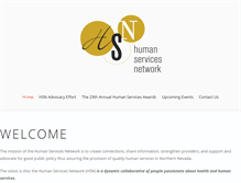 Tablet Screenshot of humanservicesnetwork.org